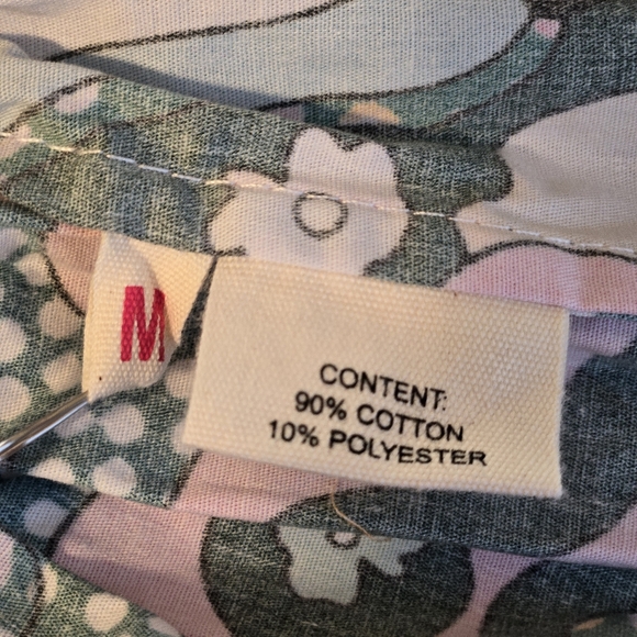 NEW Celia B Colorful Wavy Piping Top Blouse M - Picture 6 of 9